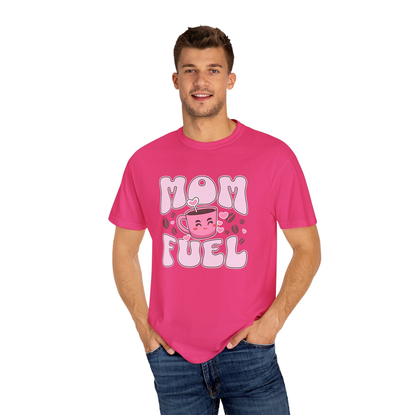 Mom Fuel Coffee T-Shirt, Funny Mom T-Shirt, Gift for Mothers, Moms Day Apparel, Mother's Day Gift, Cute Coffee Shirt