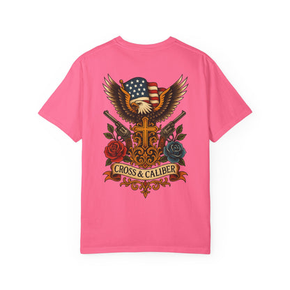 Cross & Caliber Tattoo Edition Unisex T-Shirt - Vintage Style Graphic Tee