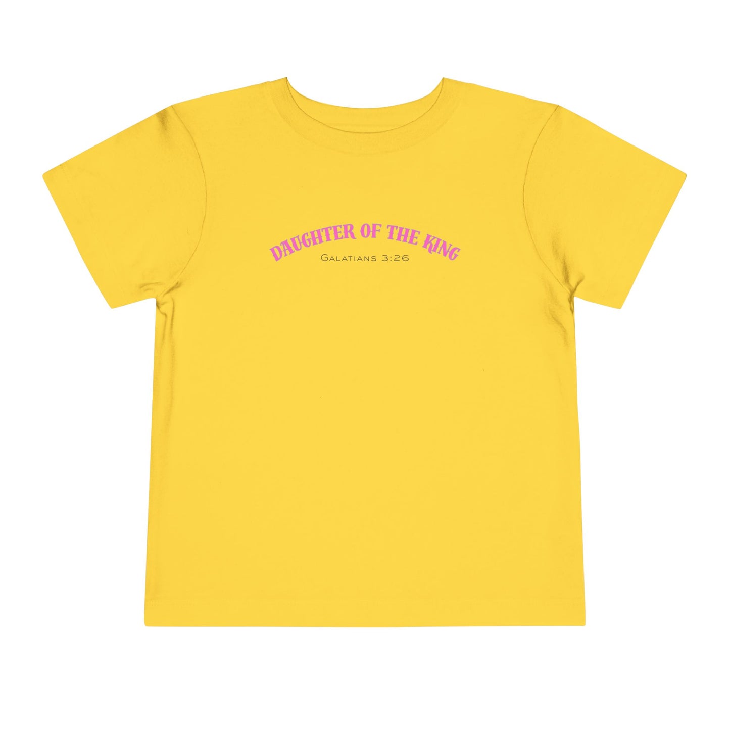 Toddler Short Sleeve Tee - Daughter of the King, Faith-Based Gift, Cute Christian Toddler Shirt, Birthday Gift, Baptism Celebration