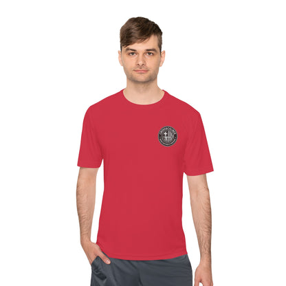 Unisex Moisture Wicking Tee -Carpenter’s Union "Jesus Was a Carpenter" Graphic Tee for Comfort and Style