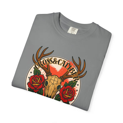 Rustic Graphic T-Shirt, Vintage Style Tee, Men's Women's, Nature Lover Gift, Halloween Apparel, Music Festival Gear, Boho Chic Fashion