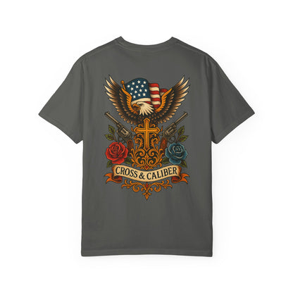 Cross & Caliber Tattoo Edition Unisex T-Shirt - Vintage Style Graphic Tee