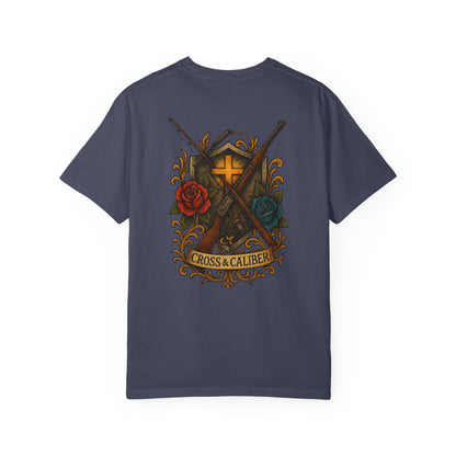 Cross & Caliber Tattoo Edition Unisex Garment-Dyed T-Shirt