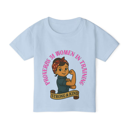 Proverbs 31 Strong & Kind Toddler T-Shirt - Inspirational Kids Tee