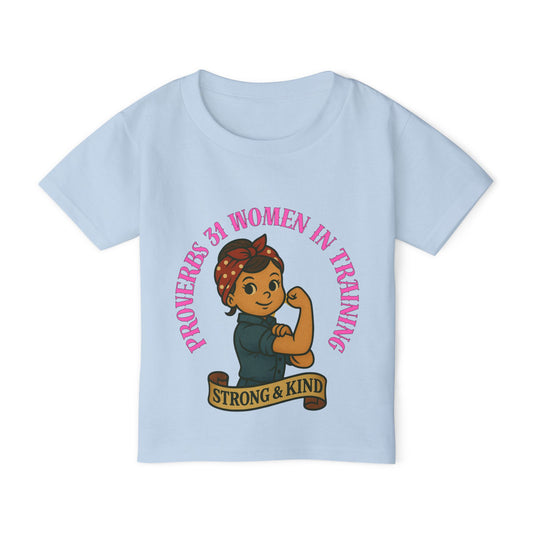 Proverbs 31 Strong & Kind Toddler T-Shirt - Inspirational Kids Tee
