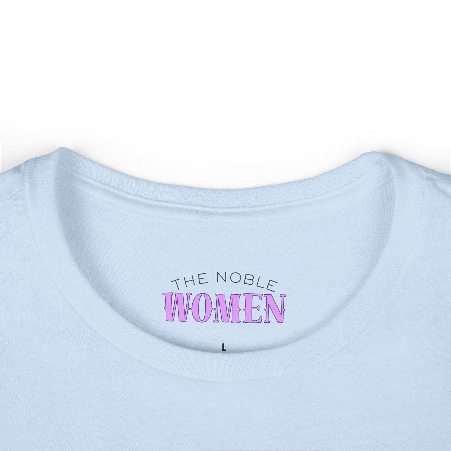 Vintage-Inspired Women&#39;s Softstyle Tee with Front Patch and Back Design