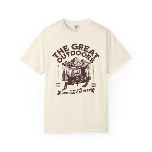 Unisex Outdoor Adventure T-shirt, Great Outdoors Tee, Casual Hiking Shirt, Nature Lover Apparel, Gift for Campers, Environmentalist Clothing