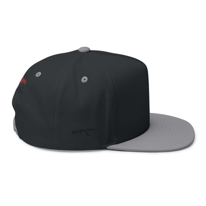 Embroidered Flat Bill Cap - Cross & Caliber Design
