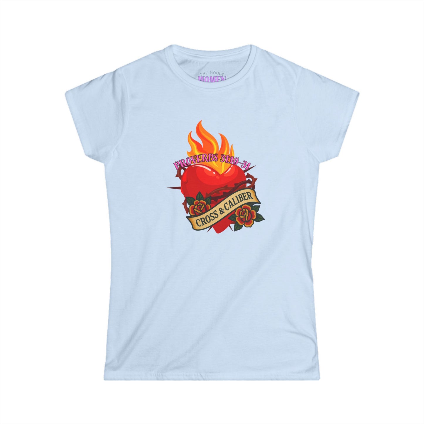 Fiery Heart Women&#039;s Softstyle Tee - Celebrate Love & Passion