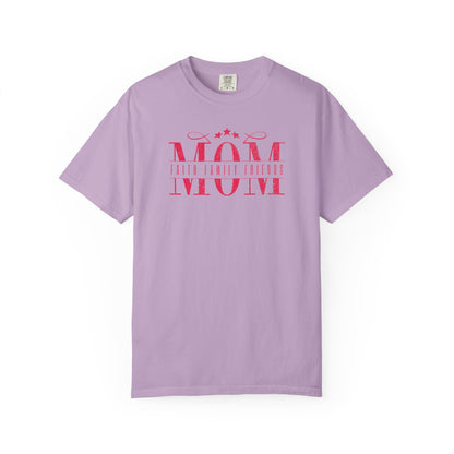 Mom Life Garment-Dyed T-shirt - Perfect for Mother's Day, Birthday Gifts, Casual Outings, Mom Apparel, Family Gatherings