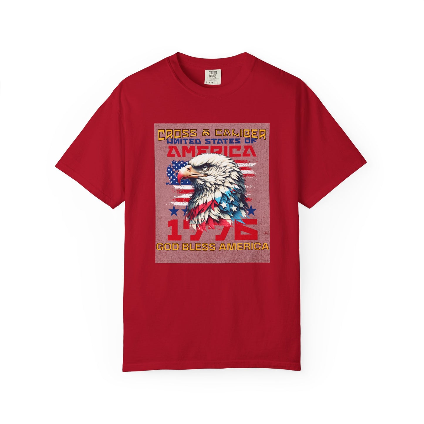 Patriotic Eagle T-Shirt, God Bless America Tee, Unisex Graphic Shirt, 4th of July Apparel, American Flag Clothing