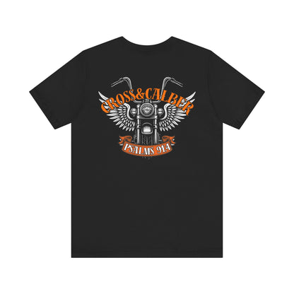 Inspirational Psalms 91:4 Unisex Jersey Tee