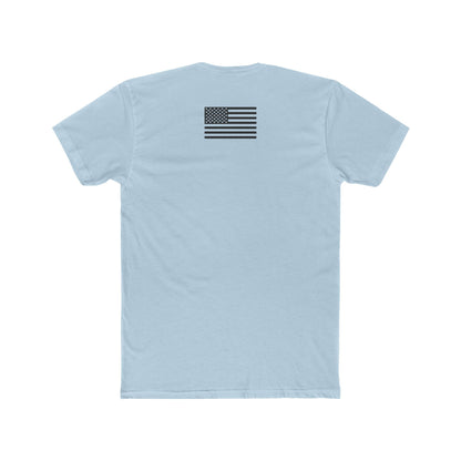 Unisex Cotton Crew Tee - "I'm Not Ashamed" with American Flag Design