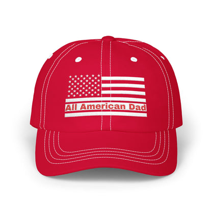 All American Dad Cap, Classic Dad Hat, Father’s Day Gift, Patriotic Cap, Everyday Wear, Casual Dad Style
