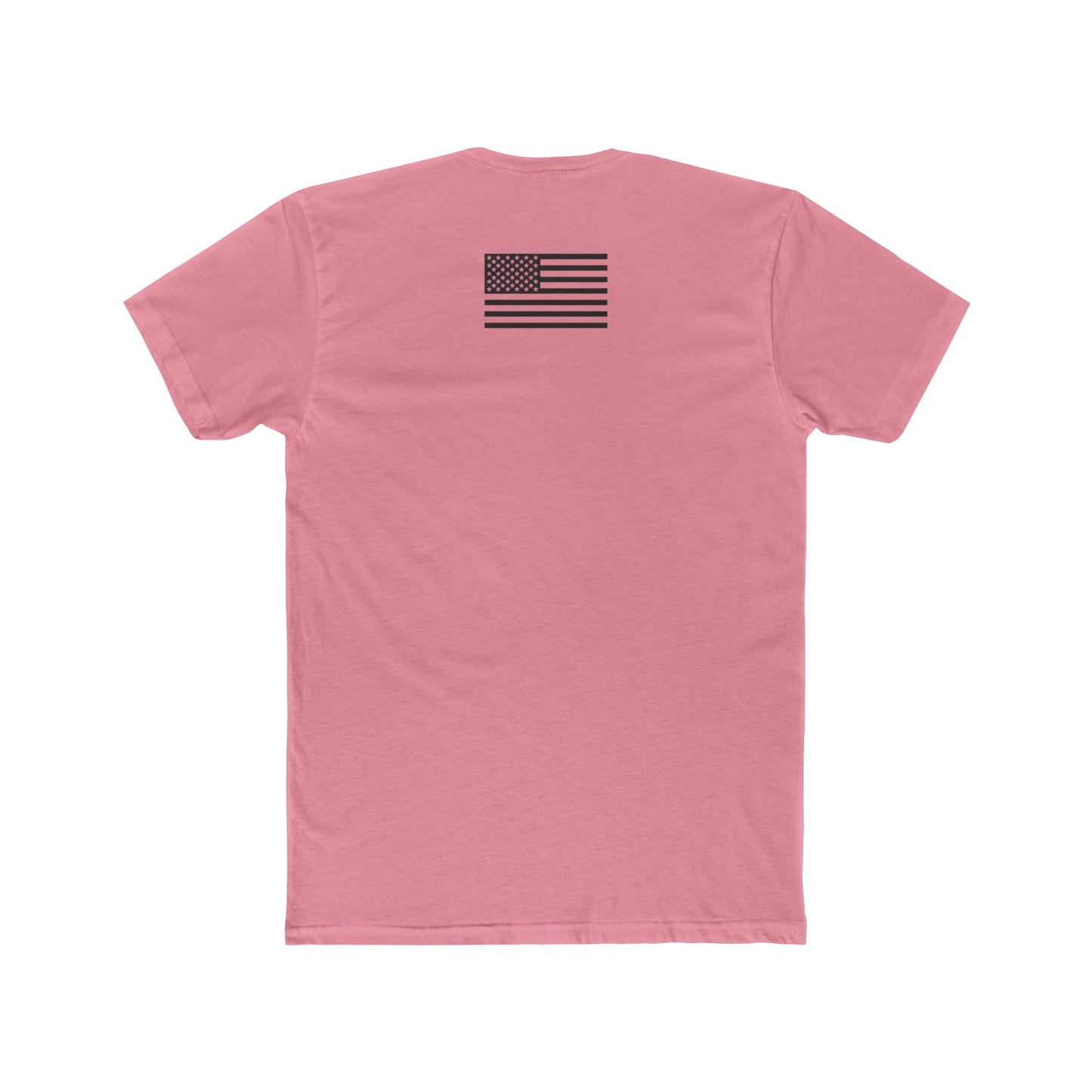 Unisex Cotton Crew Tee - "I'm Not Ashamed" with American Flag Design