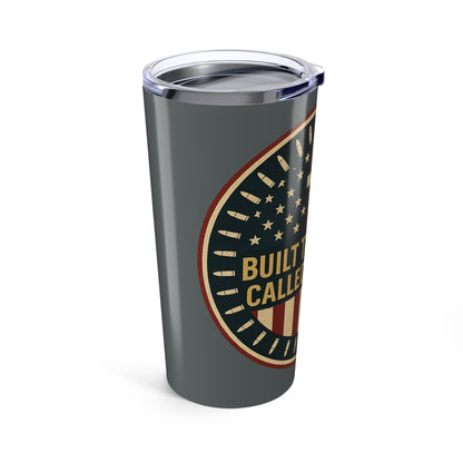 Patriotic 20oz Tumbler - Built to Defend, Called to Serve