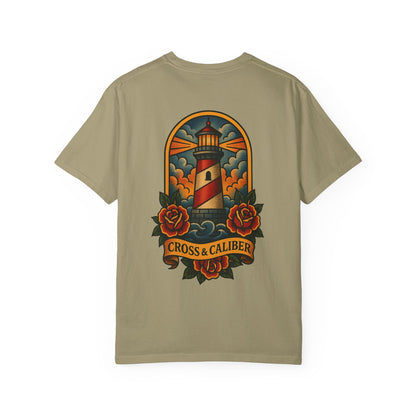 Vintage Lighthouse Unisex T-Shirt - Cross & Caliber Edition