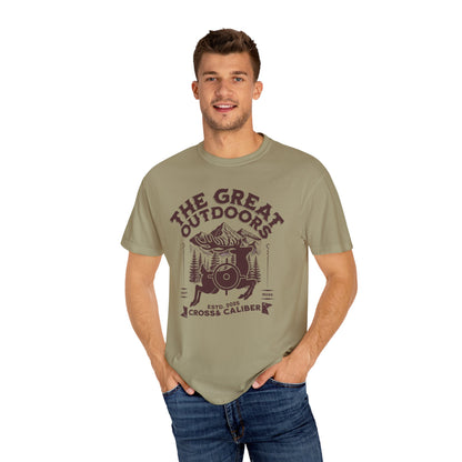 Unisex Outdoor Adventure T-shirt, Great Outdoors Tee, Casual Hiking Shirt, Nature Lover Apparel, Gift for Campers, Environmentalist Clothing
