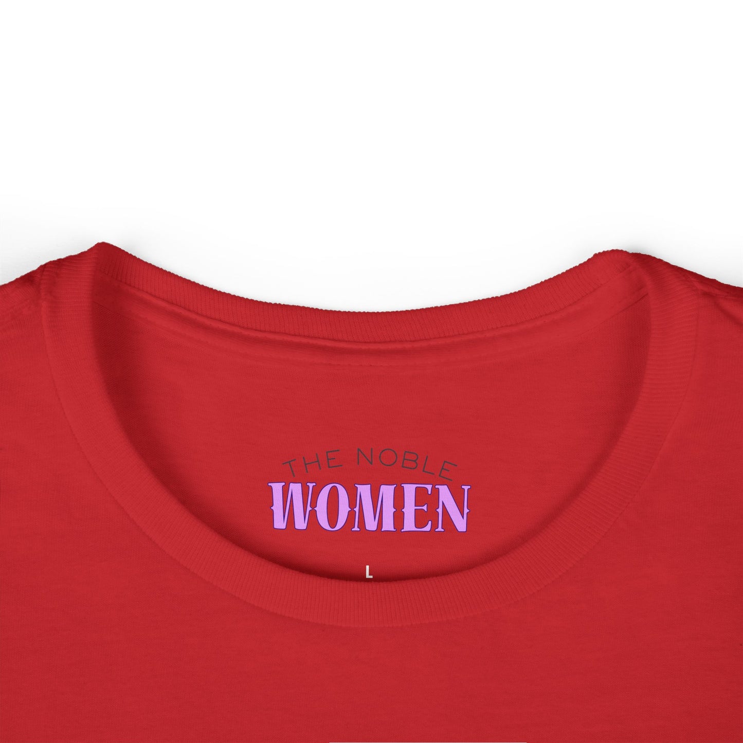 Vintage-Inspired Women&#39;s Softstyle Tee with Front Patch and Back Design