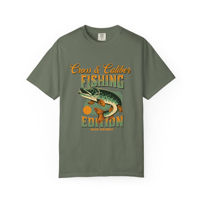 Fishing Edition Garment-Dyed T-shirt, Casual Fishing Tee, Outdoor Shirt, Gift for Fisherman, Summer Adventure Apparel