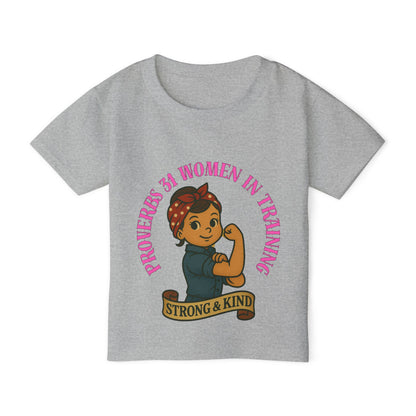 Proverbs 31 Strong & Kind Toddler T-Shirt - Inspirational Kids Tee