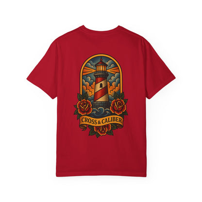 Vintage Lighthouse Unisex T-Shirt - Cross & Caliber Edition