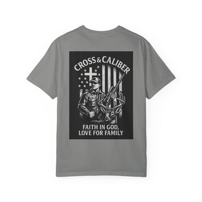 Faith-Focused Unisex Garment-Dyed T-shirt - Cross & Caliber Design