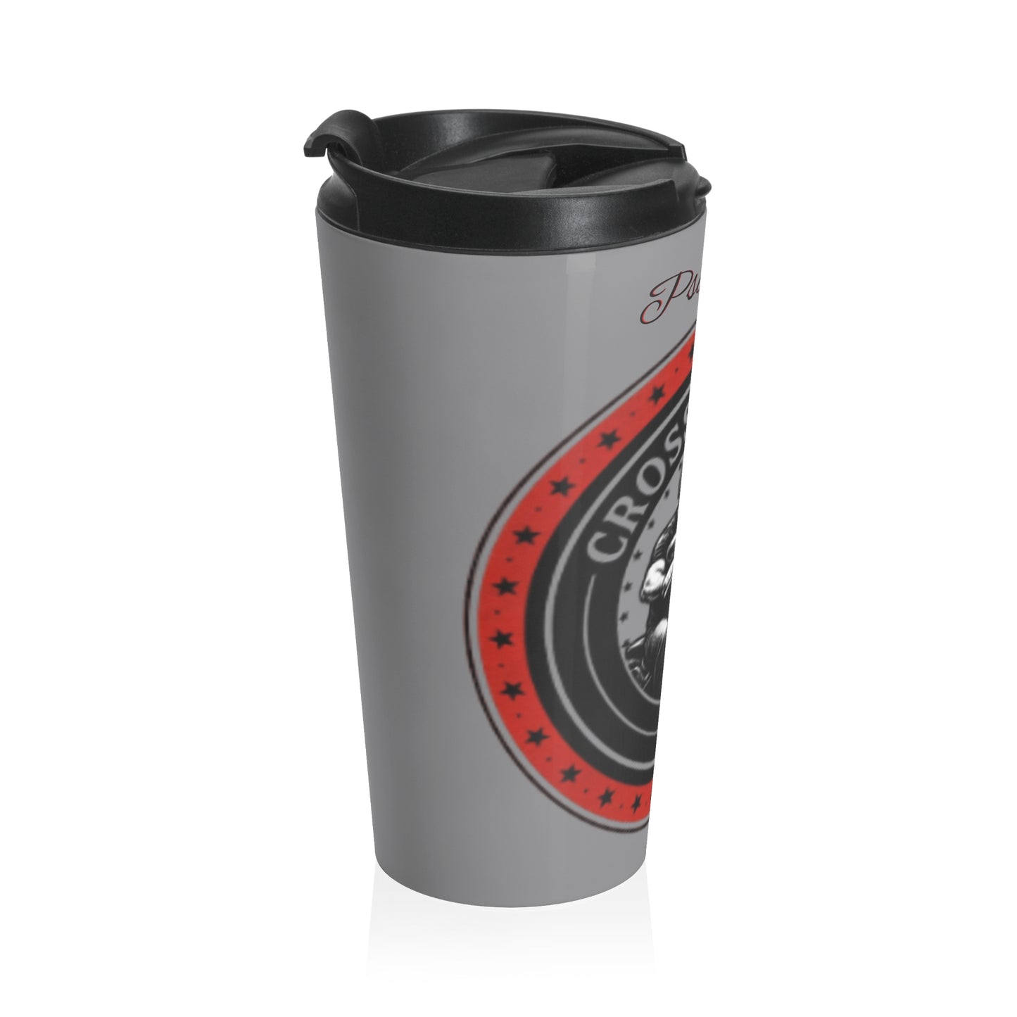 Inspirational Stainless Steel Travel Mug - Psalms 144:1 Biker Design