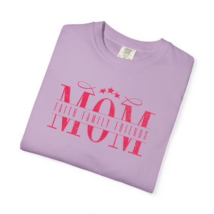 Mom Life Garment-Dyed T-shirt - Perfect for Mother's Day, Birthday Gifts, Casual Outings, Mom Apparel, Family Gatherings