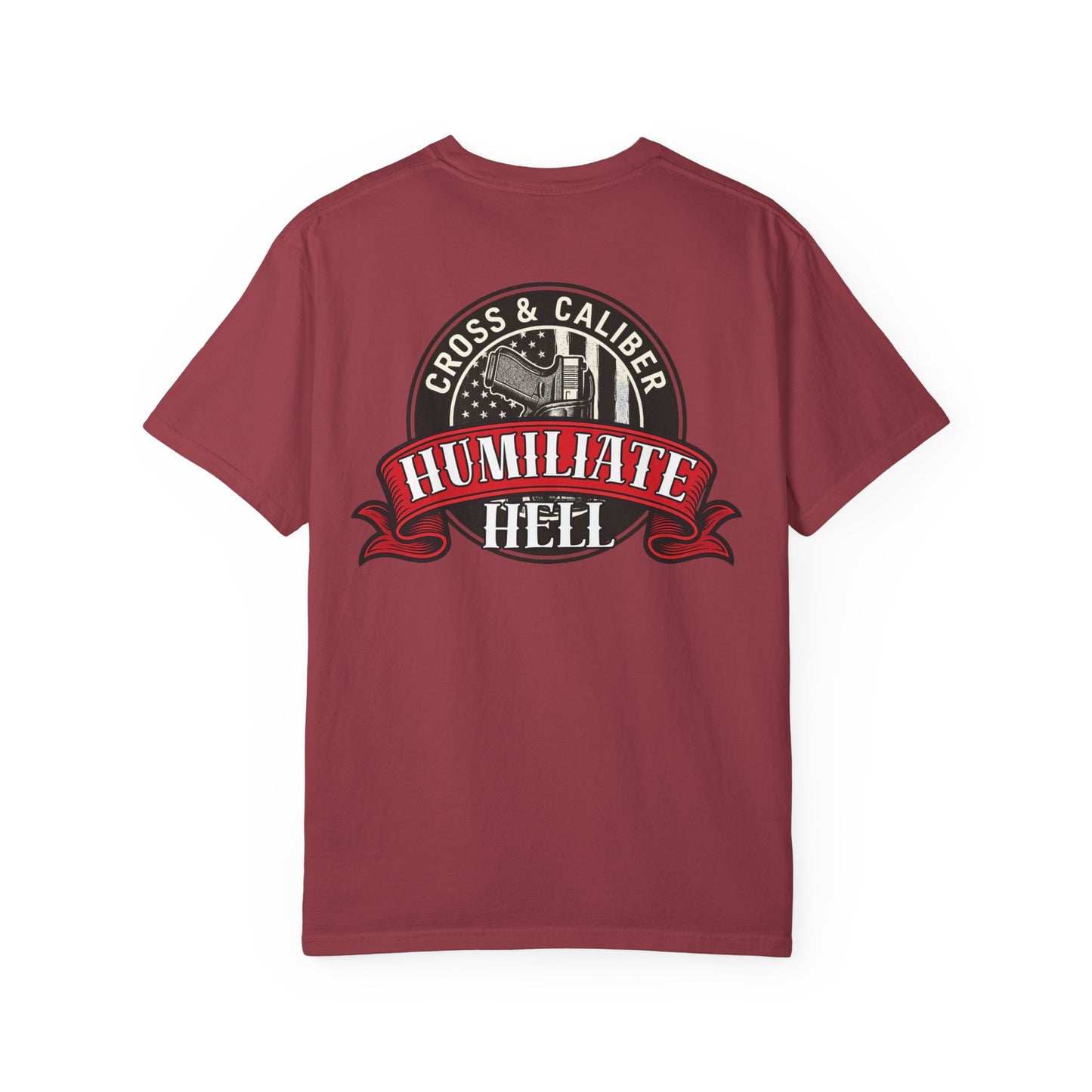 Unisex Graphic T-Shirt | Cross & Caliber | Humiliate Hell | Casual Wear, Gift for Gun Enthusiasts, Everyday Style, Statement Tee, [...]