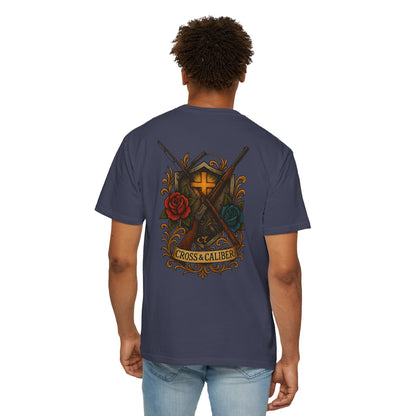 Cross & Caliber Tattoo Edition Unisex Garment-Dyed T-Shirt