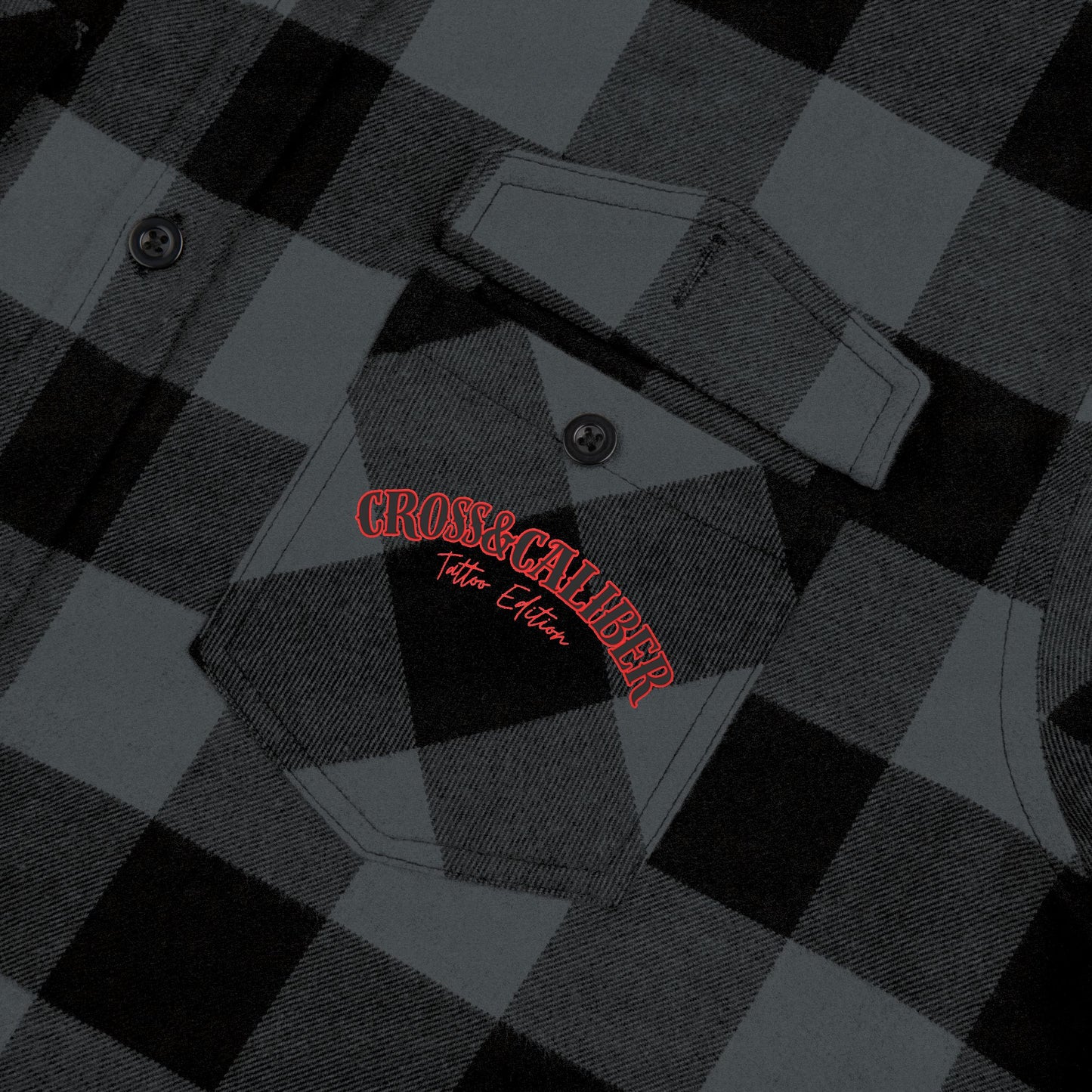 Unisex Flannel Shirt - God, Guns & Glory Design