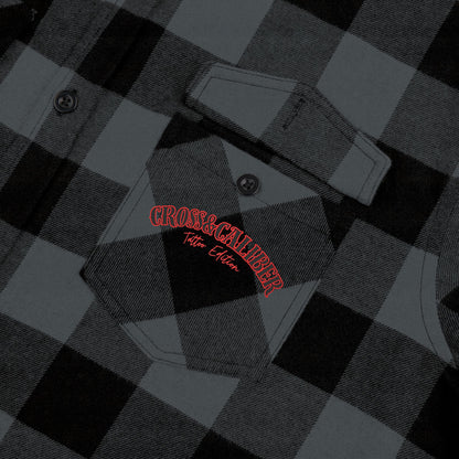 Unisex Flannel Shirt - God, Guns & Glory Design