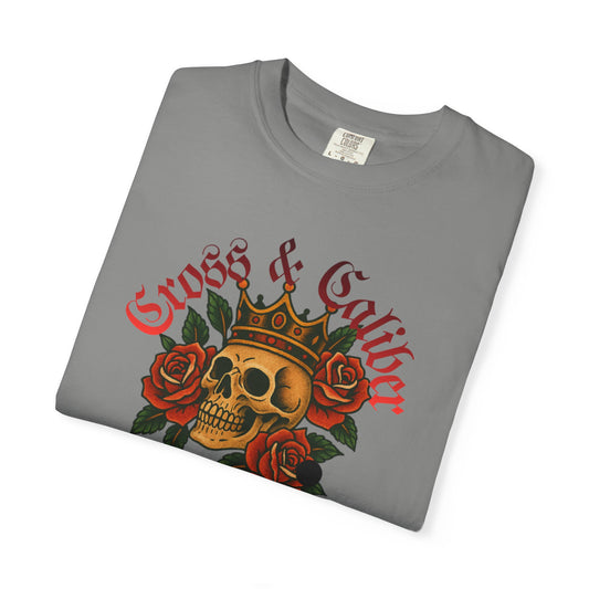 Skull & Roses T-Shirt | Edgy Graphic Tee for Concerts, Festivals, Everyday Wear, Gifts for Him/Her, Halloween Apparel