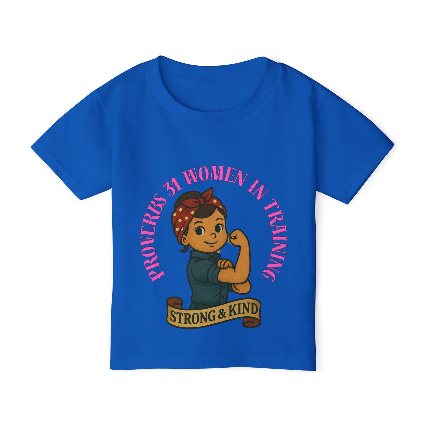 Proverbs 31 Strong & Kind Toddler T-Shirt - Inspirational Kids Tee