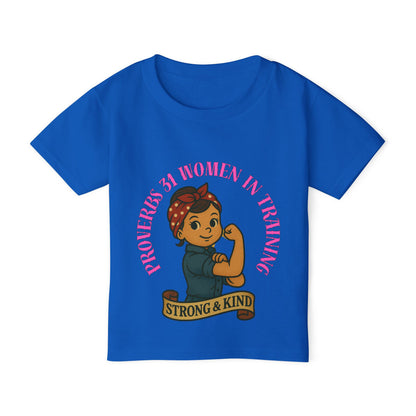 Proverbs 31 Strong & Kind Toddler T-Shirt - Inspirational Kids Tee