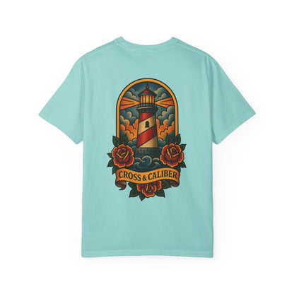 Vintage Lighthouse Unisex T-Shirt - Cross & Caliber Edition
