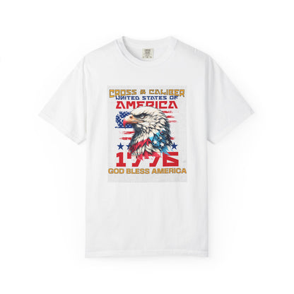 Patriotic Eagle T-Shirt, God Bless America Tee, Unisex Graphic Shirt, 4th of July Apparel, American Flag Clothing